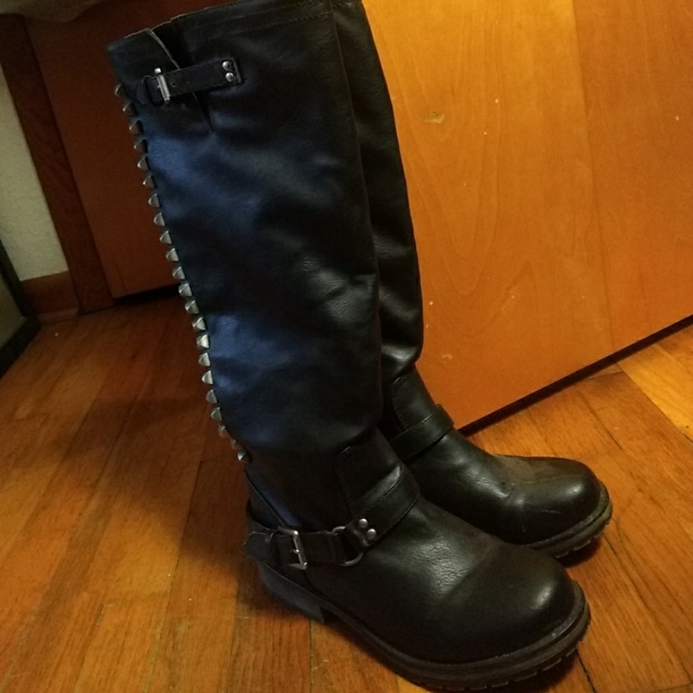 Blk ridding boots